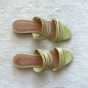 NEW Madewell Meg Slide Sandal in Leather 9